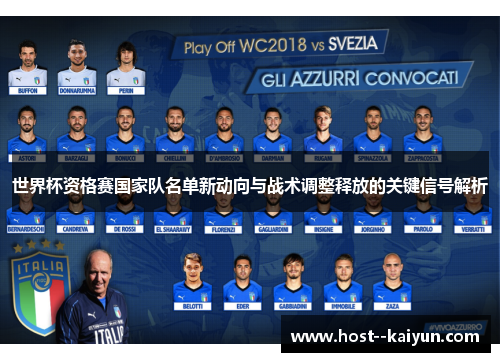 世界杯资格赛国家队名单新动向与战术调整释放的关键信号解析